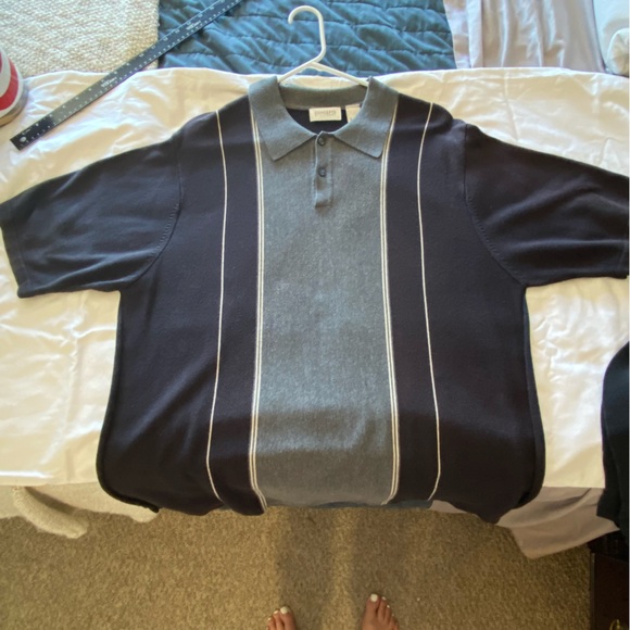Concepts by Clairborne. XL men’s polo style shirt with geometric weave pattern - Picture 1 of 16